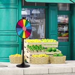 Monikäyttöinen 60 cm värikäs onnenpyörä messuille ja tapahtumiin