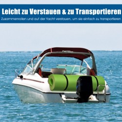 Kelluva vihreä XPE-vesimatto 355x183 cm kesähauskaan