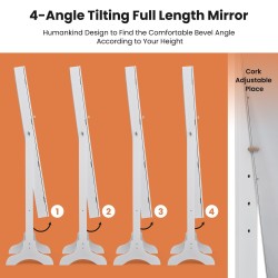 Valkoinen vapaasti seisova korukaappi peilillä ja laatikoilla