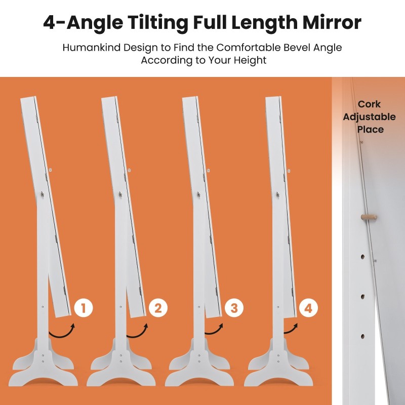 Valkoinen vapaasti seisova korukaappi peilillä ja laatikoilla