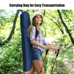 Taitettava sininen retkisänky, metallirunko, 136 kg kantavuus