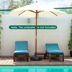 Täytettävä raskas aurinkovarjon jalusta musta 45 cm