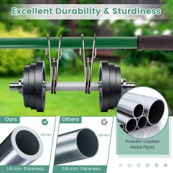 Ergonominen nurmikon tasoitusrauta vihreä 75/91/106 x 25 cm