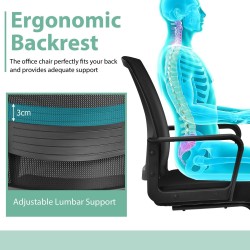 Kaksi ergonomista mustaa verkkoselkänojatuolia, 136 kg kantavuus