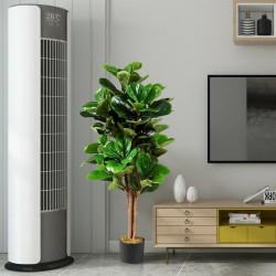 Keinotekoinen viikunapuu 120 cm vihreä koriste ruukulla