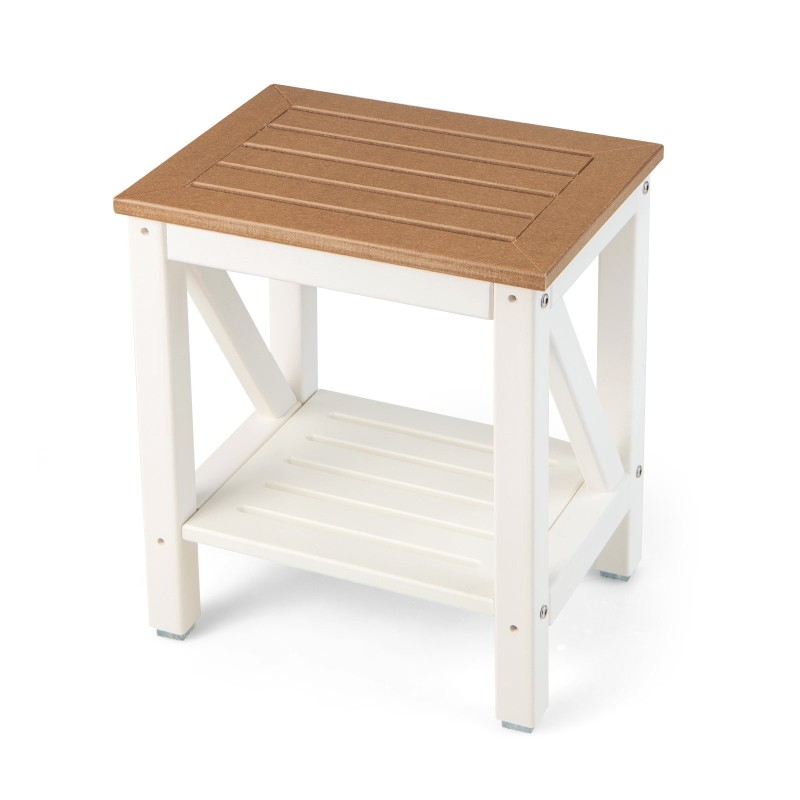 Valkoinen vedenkestävä suihkupenkki 150 kg kantavuudella