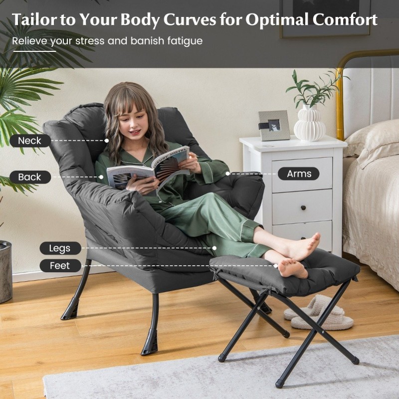 Harmaa ergonominen nojatuoli ja rahi setti sivutaskulla