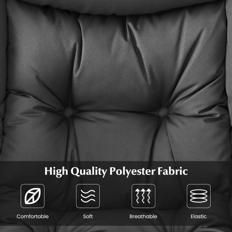 Harmaa ergonominen nojatuoli ja rahi setti sivutaskulla