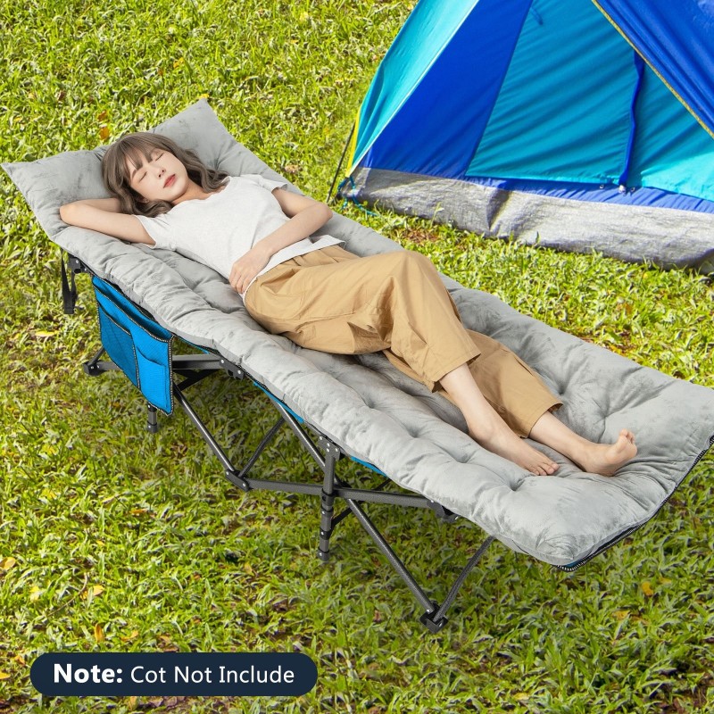 Harmaa mukava makuualusta 190x70 cm ulko- ja sisäkäyttöön