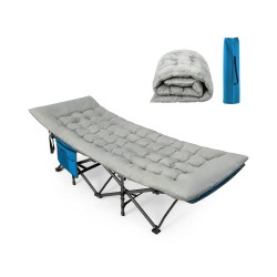 Harmaa mukava makuualusta 190x70 cm ulko- ja sisäkäyttöön