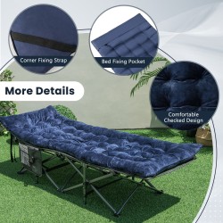 Sininen mukava makuualusta 190x70 cm ulko- ja sisäkäyttöön