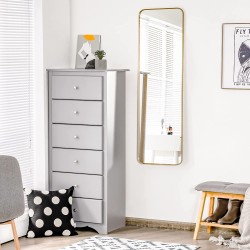 Kultainen kokovartalopeili teräskehyksellä ja turvakalvolla