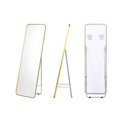 Kultainen kokovartalopeili teräskehyksellä ja turvakalvolla