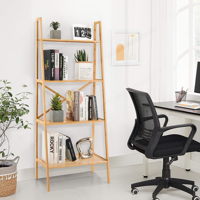 4-tasoinen bambu tikashylly kaatumisen estolla luonnollinen