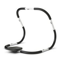 Kannettava vatsalihaslaite monipuoliseen treeniin, musta ja valkoinen