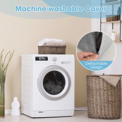 7-osainen ortopedinen keilatyynysarja, pestävä päällinen, harmaa