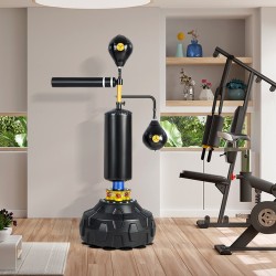 Nyrkkeilyn nopeusharjoittelija 360° pyörivällä tangolla ja kahdella pallolla