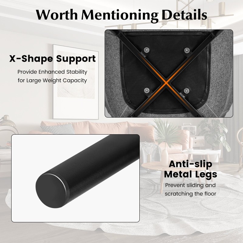 Ruokailutuolit 2 kpl ergonominen selkänoja leveät käsinojat tummanharmaa