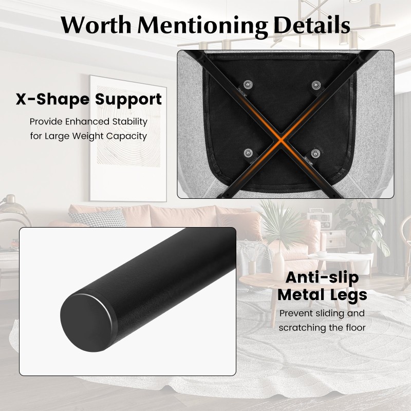 Ruokailutuolit 2 kpl ergonominen selkänoja leveät käsinojat vaaleanharmaa