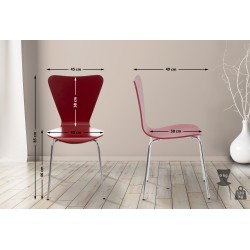 Calisto pinottava tuoli puuistuimella ja metallijalustalla