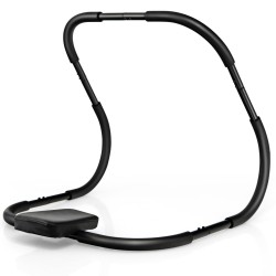 Kannettava musta AB-treenaaja pehmustetulla pääntuella