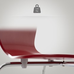 Calisto pinottava tuoli puuistuimella ja metallijalustalla