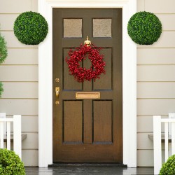 Keinotekoinen vihreä buksipallo UV-suojattu sisä- ja ulkokäyttöön Keinotekoinen vihreä buksipallo UV-suojattu sisä- ja ulkokäyttöön