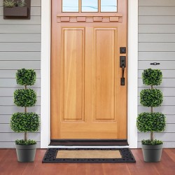 Keinotekoinen puksipuun pallopuu 75cm vihreä ruukussa