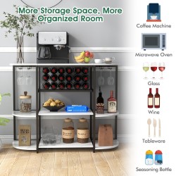 Viinikaappi valkoinen 18 pullolle ja 8 lasille