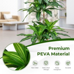 140 cm korkea tekodracaena vihreä 92 lehteä ruukussa