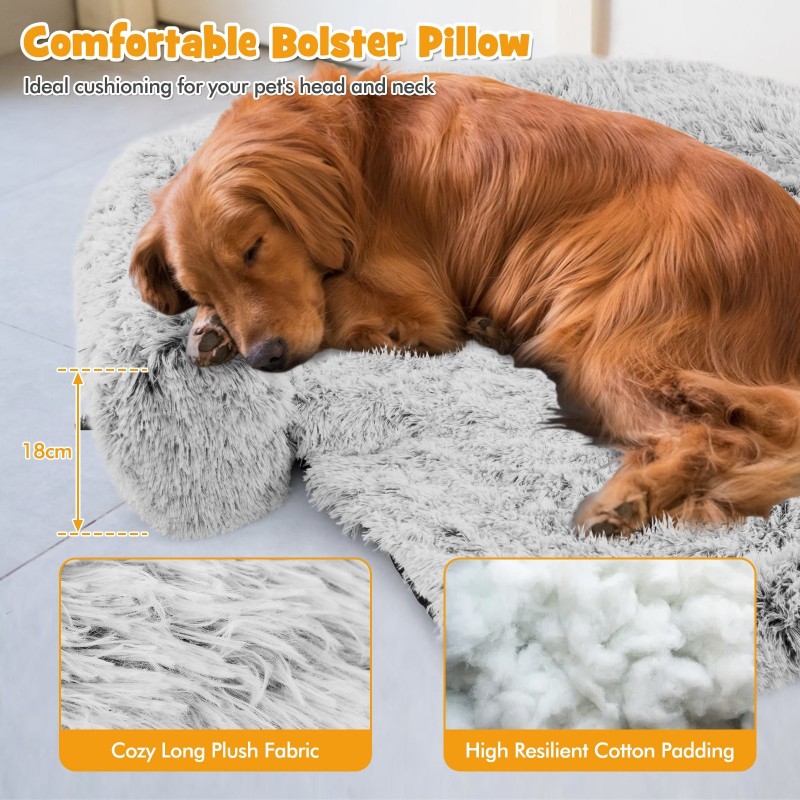 Pehmeä koiran sohvasuoja irrotettavalla pestävällä päällisellä - valkoinen