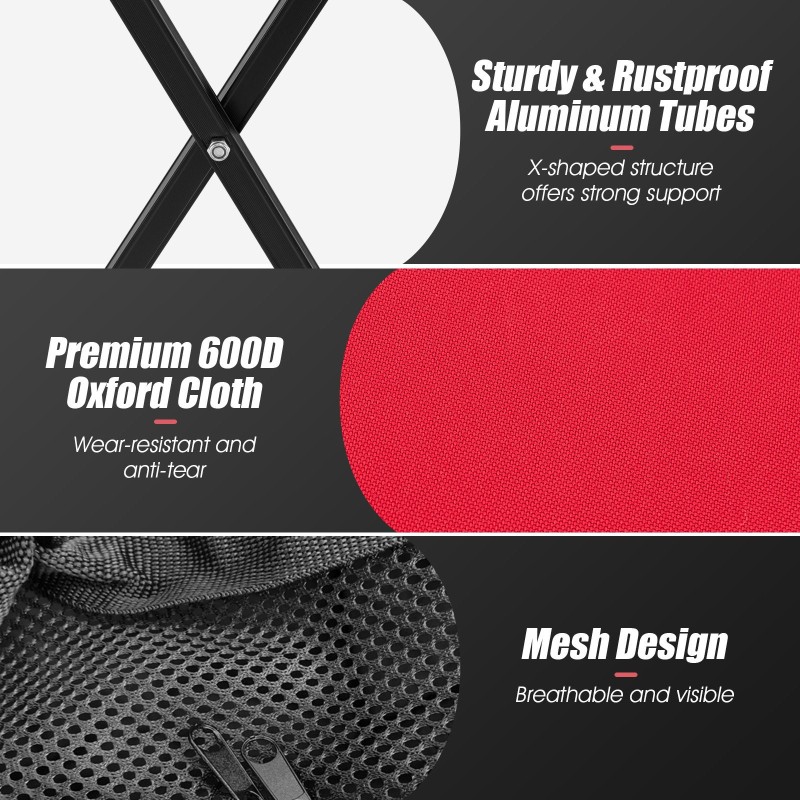 Kokoontaitettava punamusta tennispallokärry 150 pallolle pyörillä