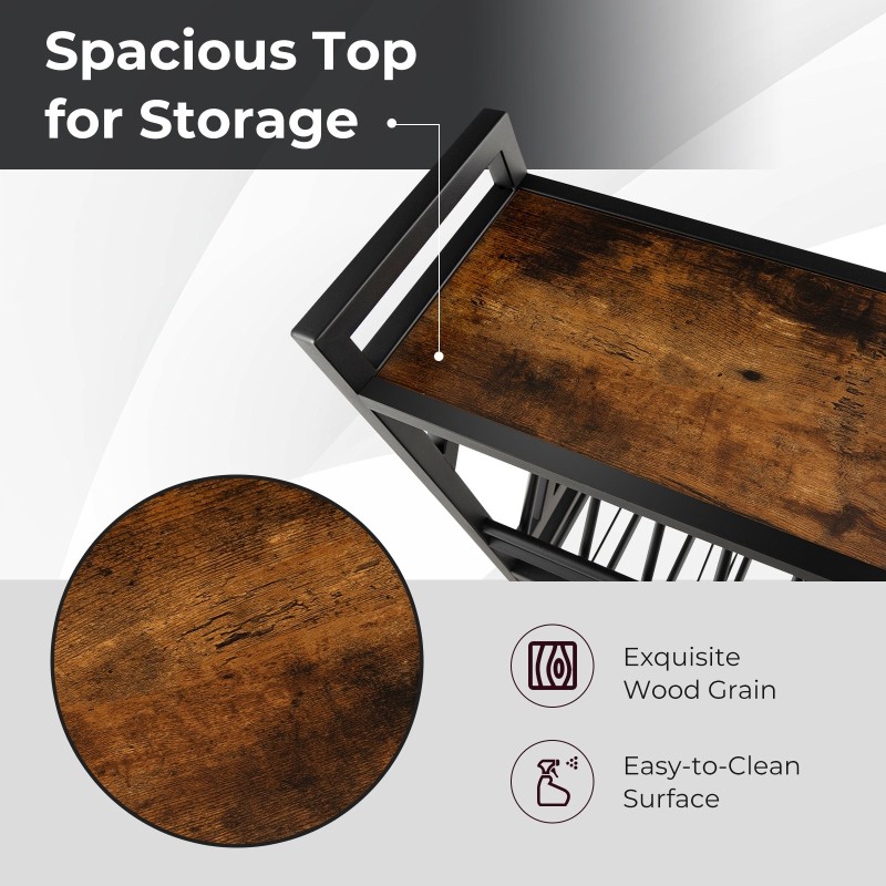 Seinään kiinnitettävä rustiikkinen viinikaappi tilaa säästäväksi säilytykseksi