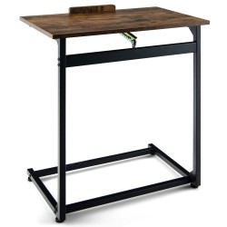 Säädettävä vintage kannettavan tietokoneen pöytä ruskea monikäyttöinen