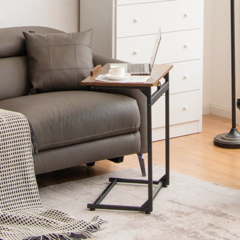 Säädettävä vintage kannettavan tietokoneen pöytä, ruskea, monikäyttöinen