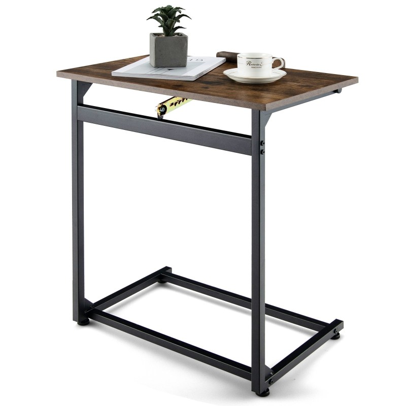 Säädettävä vintage kannettavan tietokoneen pöytä, ruskea, monikäyttöinen