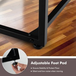 Säädettävä vintage kannettavan tietokoneen pöytä, ruskea, monikäyttöinen