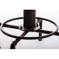 Säädettävä seisomapöytä palopostin muodossa puusta ja teräksestä