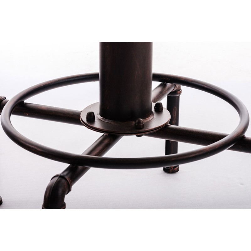 Säädettävä seisomapöytä palopostin muodossa puusta ja teräksestä