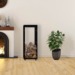 Tyylikäs musta takkapuuteline sisäkäyttöön eri kokoja saatavilla