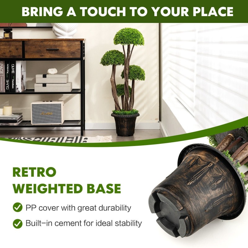 Tekosypressi 90 cm ruukussa, vihreä, sisä- ja ulkokäyttöön