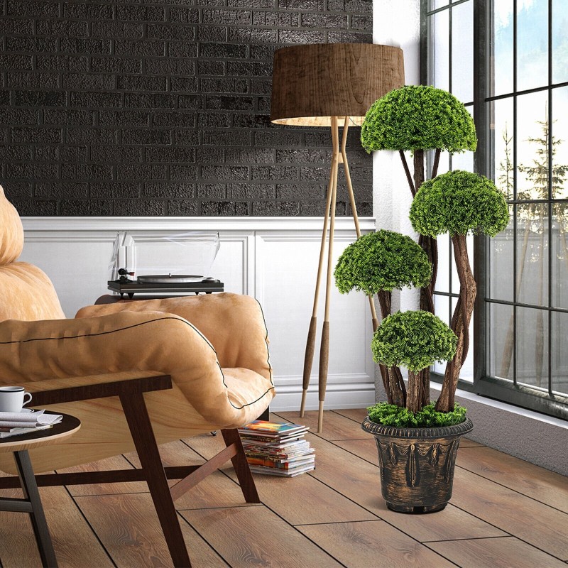 Tekosypressi 90 cm ruukussa, vihreä, sisä- ja ulkokäyttöön