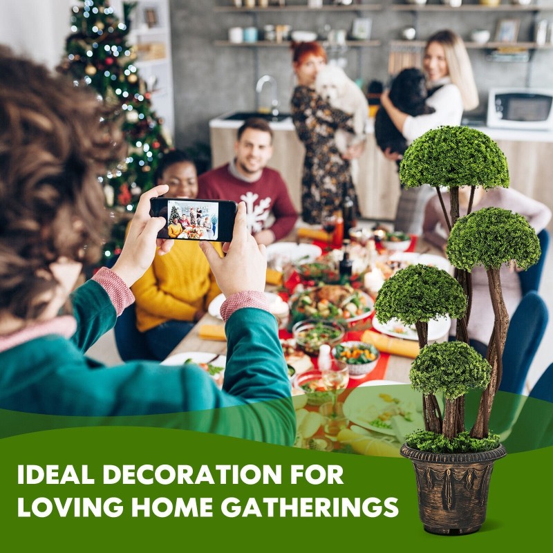 Tekosypressi 90 cm ruukussa, vihreä, sisä- ja ulkokäyttöön