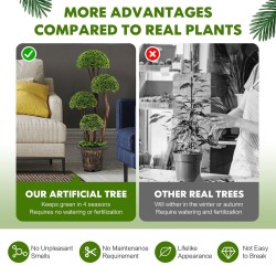 Tekosypressi 90 cm ruukussa, vihreä, sisä- ja ulkokäyttöön