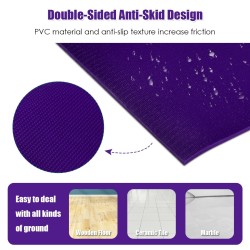 Liukumaton joogamatto säädettävillä tarranauhoilla, lila
