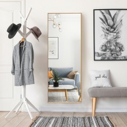 Kultainen kokovartalopeili räjähdyssuojatulla lasilla ja alumiinikehyksellä