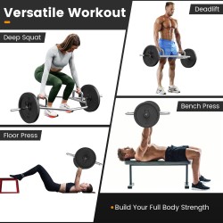 Olympialaatuinen kuusikulmainen hopeatanko, 226 kg kantavuus