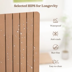 Liukumaton ruskea suihkumatto HIPS-materiaalista 60x48 cm