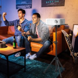 Kannettava projektoriteline kolmijalka, säädettävä korkeus ja kallistus