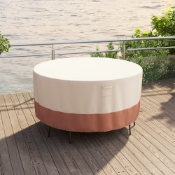 Pyöreä beige patiohuonekalujen suojus 158/181/213 cm